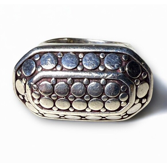 John Hardy Jewelry - Vintage John Hardy Silver Ring Dot East West Sterling Size 5 1/4